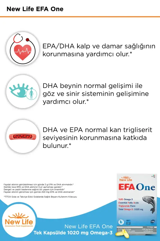 Newlife Efa One Omega 3 45 Capsules - 3