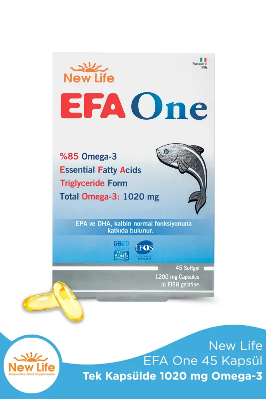 Efa One 45 Kapsül Balık Yağı 1020 Omega 3 - 1