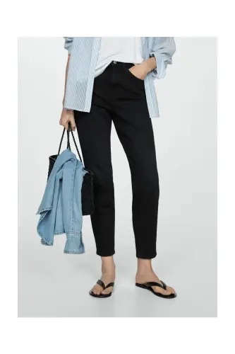 Newmom comfort high-rise jeans-Black denim - 4