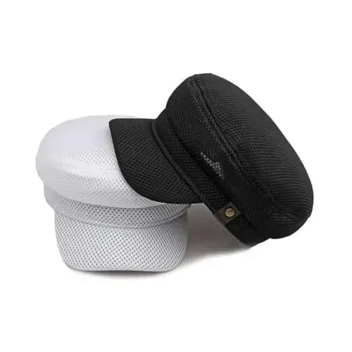 Newsboy Hats for Women Mesh Gatsby Cap Summer Chauffeur Plain Beret Hats - MODAZONE (1)