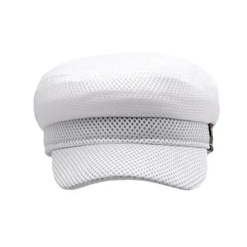 Newsboy Hats for Women Mesh Gatsby Cap Summer Chauffeur Plain Beret Hats - 2