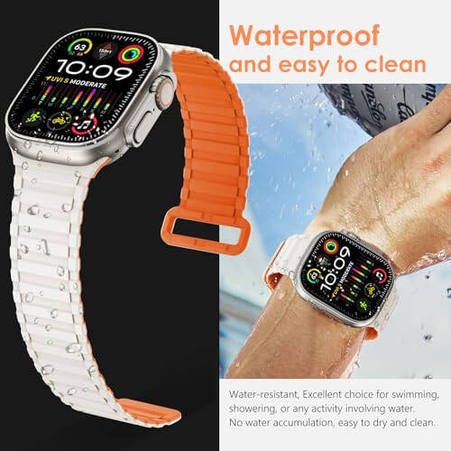 NewWays For Apple Watch Band Magnetic Link for Men 49mm 45mm 44mm 42mm - 5