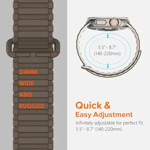 NewWays For Apple Watch Band Magnetic Link for Men 49mm 45mm 44mm 42mm - 4