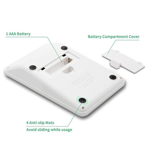 NEWYES Basic Calculator Office Quyosh energiyasi bilan ishlaydigan kalkulyator Katta LCD displey va sezgir tugmalar O'quvchi uchun Ikkita quvvat manbai Quyosh energiyasi va batareya Ikkita quvvat manbai Oq - 5