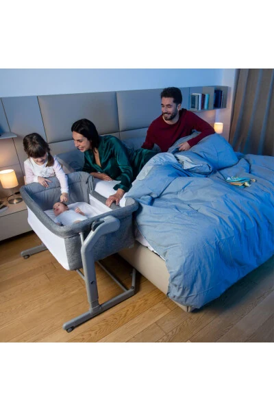 Next2me Magıc Evo Anne Yanı Beşik Grey Mıst - 7