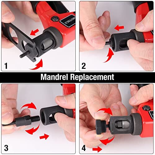 NEXTACK Rivet Nut Tool Kit with a Step Drill Bit & 80 Nutserts for Tight Space, 8