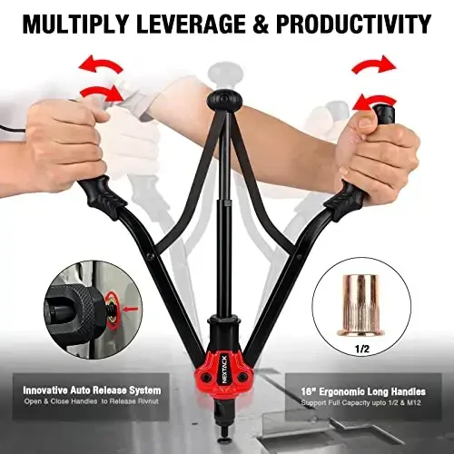 NEXTACK Heavy Duty Rivet Nut Tool Kit, 16