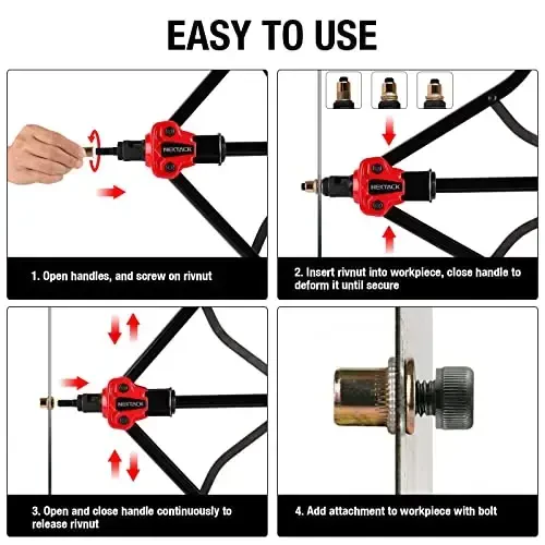 NEXTACK Heavy Duty Rivet Nut Tool Kit, 16
