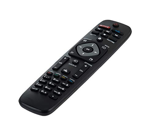 NH500UP Universal Remote Control, Replaces Philips TV Remote, For Various Philips 50PFL5601/F7 55PFL5602/F7 65PFL5602/F7 55PFL5602 Remote Replacement, For LCD LED 4K UHD Smart TVs Remote With Battery - 5