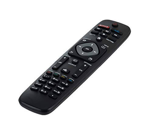 NH500UP Universal Remote Control, Replaces Philips TV Remote, For Various Philips 50PFL5601/F7 55PFL5602/F7 65PFL5602/F7 55PFL5602 Remote Replacement, For LCD LED 4K UHD Smart TVs Remote With Battery - 5