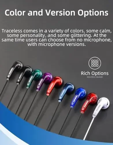 NICEHCK Yuandao 3.5mm Jack Wired Earbuds, HiFi Sound Audiophile Earphones with Microphone, 5 Year Warranty, Bass Stereo Wire in-Ear Headphones for iPhone, Android, PC, MacBook, Laptop, Tablet, Gaming - 6