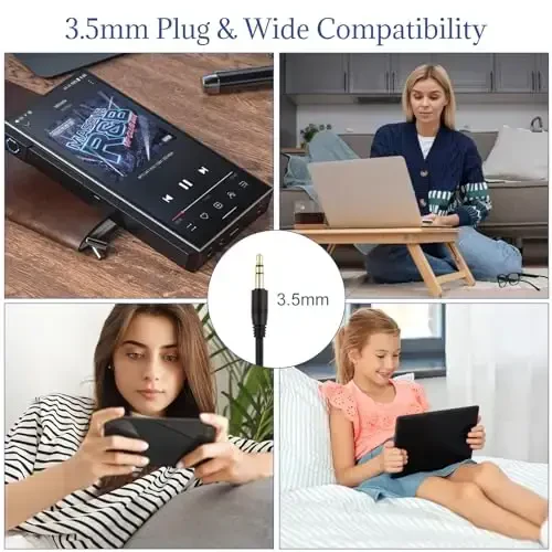 NICEHCK Yuandao 3.5mm Jekli Simli Quloqchinlar, Mikrofonli HiFi Ovozli Audiophile Eshitish vositalari, 5 Yillik Kafolat, iPhone, Android, PC, MacBook, Noutbuk, Planshet, O'yin uchun Bass Stereo Simli Quloq ichi Eshitish vositasi - 5