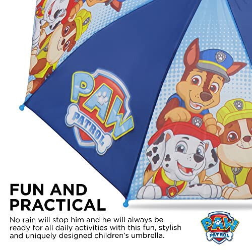 Nickelodeon boys Paw Patrol Character Rainwear Umbrella, Light Blue, Age 3-6 US - 4