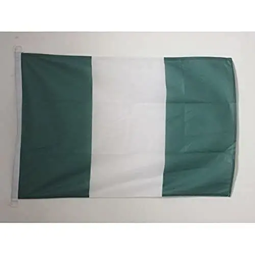 Nigeria NAUTICAL Flag 18'' x 12'' - Nigerian flags 30 x 45 cm. - Banner 12x18 in for boat - AZ FLAG - AZ FLAG