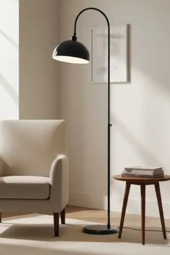 Night Blue Floor Lamp Adjustable Head Modern Decorative Metal Living Room Study Room-Night Blue - 7