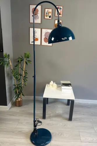 Night Blue Floor Lamp Adjustable Head Modern Decorative Metal Living Room Study Room-Night Blue - 6