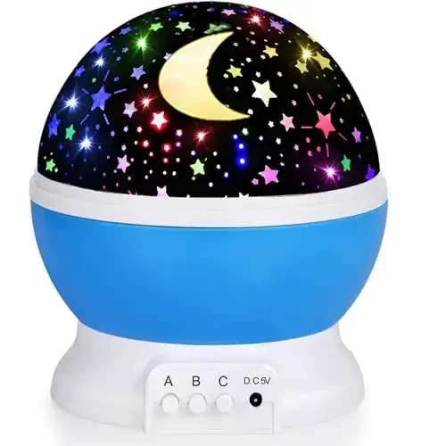 Night Light for Kids Night Light Projector, Baby Night Lights for Bedroom, Star Projector Galaxy Light Star Lights for Bedroom, Glow in The Dark Stars for Ceiling, Baby Sensory Toys, Kids Room Decor - NIGHT