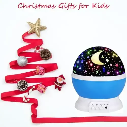 Night Light for Kids Night Light Projector, Baby Night Lights for Bedroom, Star Projector Galaxy Light Star Lights for Bedroom, Glow in The Dark Stars for Ceiling, Baby Sensory Toys, Kids Room Decor - 6