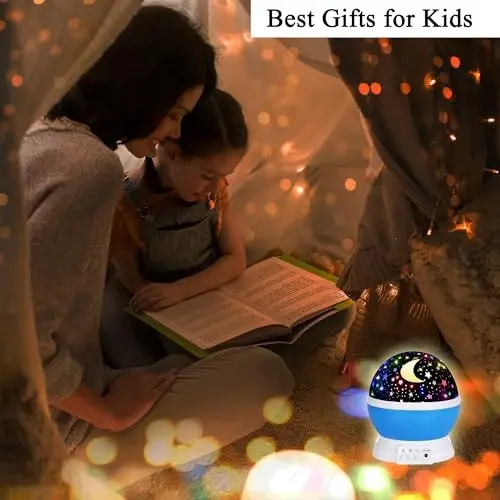 Night Light for Kids Night Light Projector,Baby Night Lights for Bedroom,Star Projector Galaxy Light Star Lights for Bedroom, Glow in The Dark Stars for Ceiling, Baby Sensory Toys, Kids Room Decor - 5