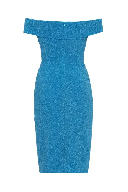 Night Zoom Düşük Omuz Elbise-015 - 8