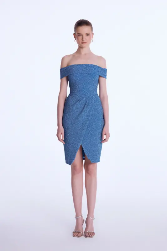 Night Zoom Off Shoulder Dress-015 - 10