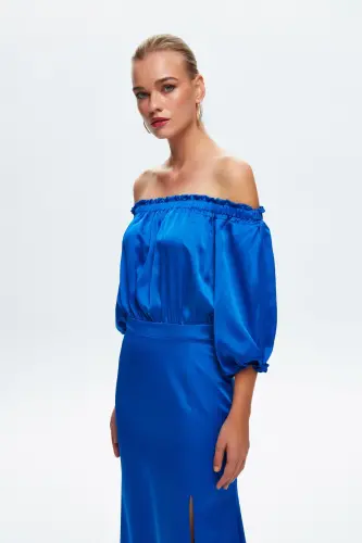 Night Zoom Off The Shoulder Long Dress-022 - 8