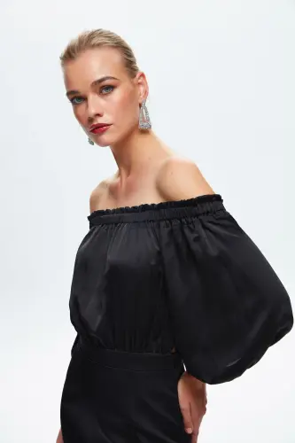 Night Zoom Off The Shoulder Uzun Elbise-001 - 3