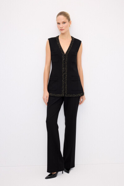 Night Zoom Striped Detail Vest - 3