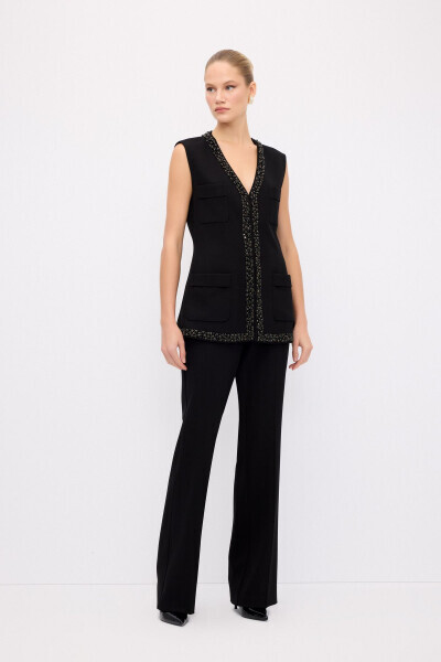 Night Zoom Striped Detail Vest - 6