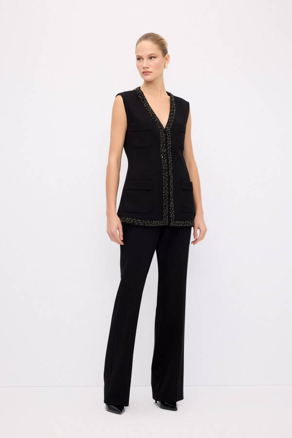 Night Zoom Striped Detail Vest - 6