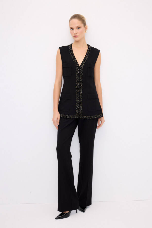 Night Zoom Striped Detail Vest - 3