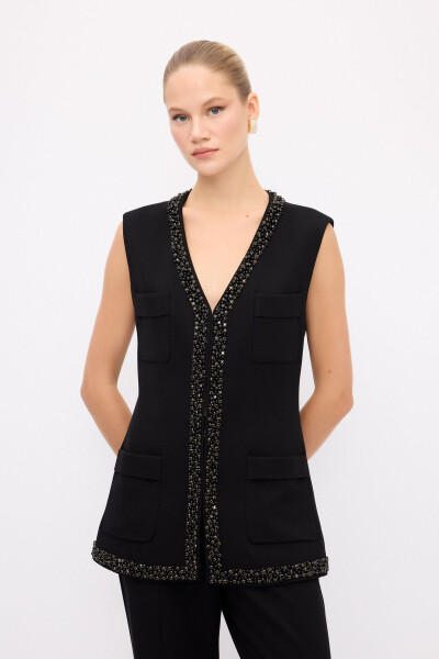 Night Zoom Striped Detail Vest - 4