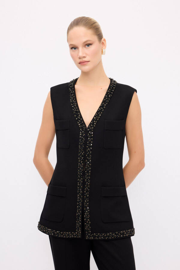 Night Zoom Striped Detail Vest - 4