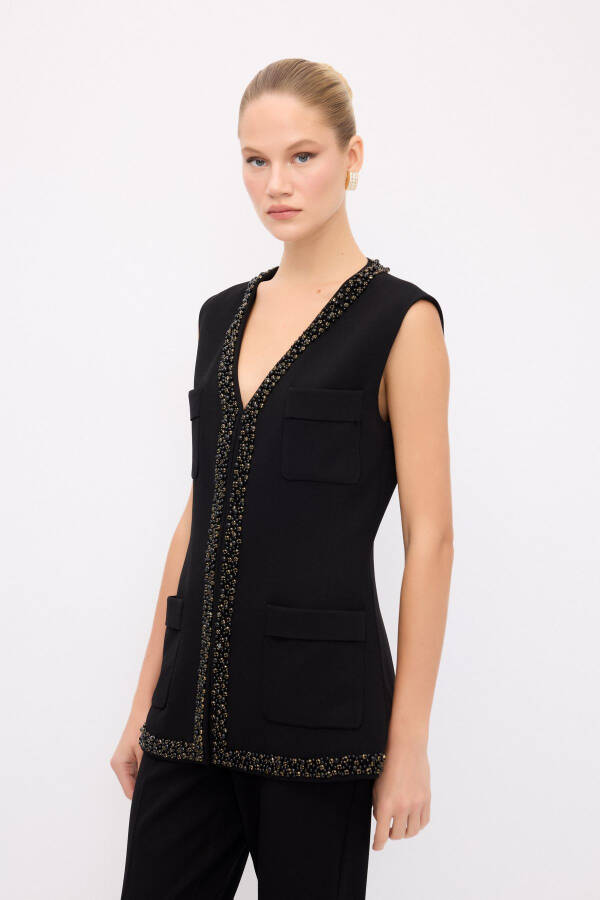 Night Zoom Striped Detail Vest - 5