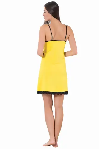 Nightgown with Lace Straps 603 - 4