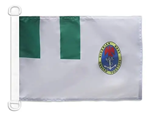Nigeria Naval Ensign NAUTICAL Flag 18'' x 12'' - Nigerian War flags 30 x 45 cm. - Banner 12x18 in for boat - AZ FLAG - 1