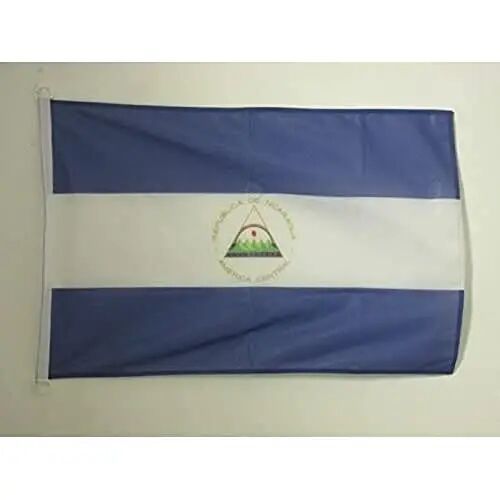 Nicaragua NAUTICAL Flag 18'' x 12'' - Nicaraguan flags 30 x 45 cm. - Banner 12x18 in for boat - AZ FLAG - AZ FLAG