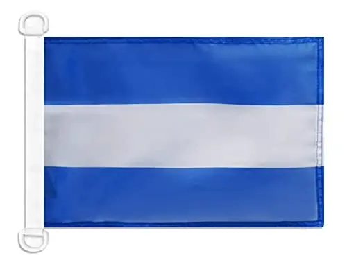 Nicaragua Civil Ensign NAUTICAL Flag 18'' x 12'' - Nicaraguan merchant flags 30 x 45 cm. - Banner 12x18 in for boat - AZ FLAG - 1