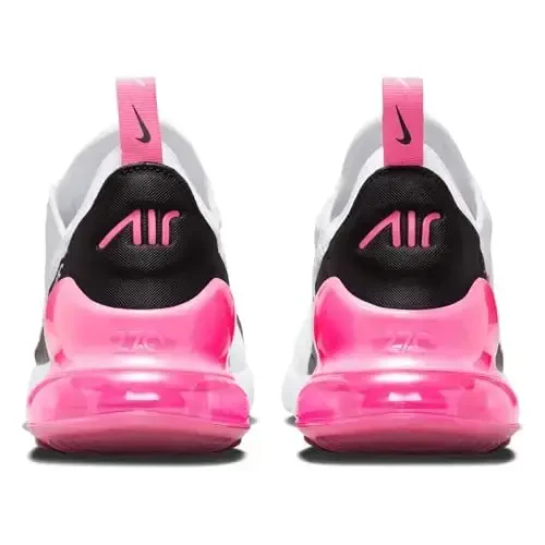 Nike Air Max 270 Ayollar poyabzali (AH6789-127, Oq/Qora/Oq/Hyper Pushti) - 4