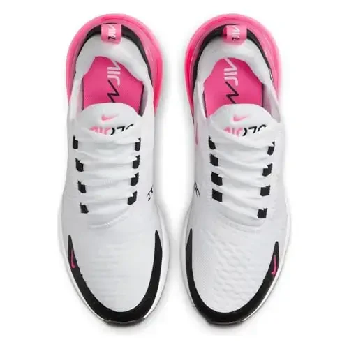 Nike Air Max 270 Ayollar poyabzali (AH6789-127, Oq/Qora/Oq/Hyper Pushti) - 5