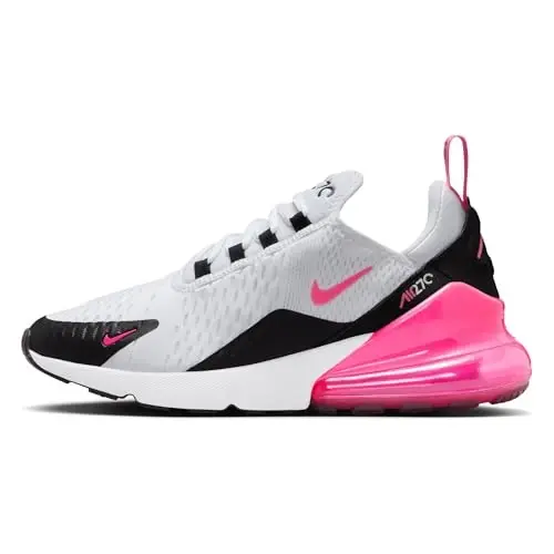 Nike Air Max 270 Ayollar poyabzali (AH6789-127, Oq/Qora/Oq/Hyper Pushti) - NIKE