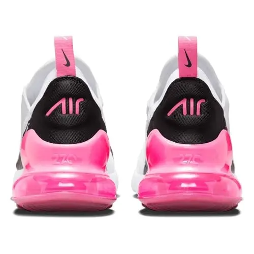 Nike Air Max 270 Ayollar poyabzali (AH6789-127, Oq/Qora/Oq/Hyper Pushti) - 4