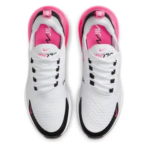 Nike Air Max 270 Ayollar poyabzali (AH6789-127, Oq/Qora/Oq/Hyper Pushti) - 5