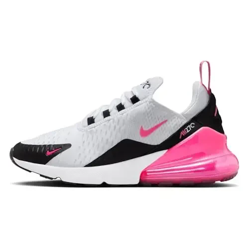 Nike Air Max 270 Women's Shoes (AH6789-127, White/Black/White/Hyper Pink) - NIKE