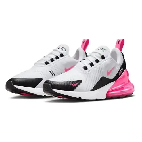 Nike Air Max 270 Women's Shoes (AH6789-127, White/Black/White/Hyper Pink) - NIKE (1)