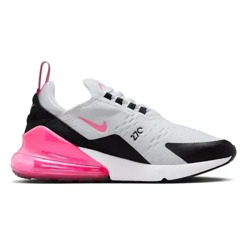 Nike Air Max 270 Women's Shoes (AH6789-127, White/Black/White/Hyper Pink) - 3