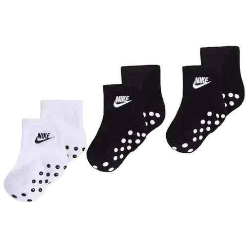 Nike Baby Girls' Ankle Gripper Socks (3 Pairs) 