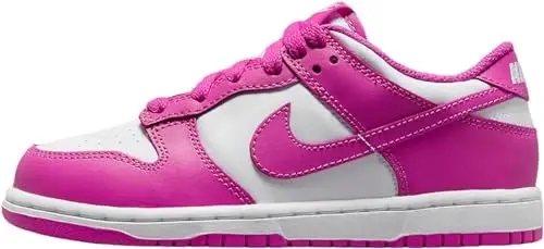 Nike Dunk Low Pre School White/Active Fuchsia FJ0705-100 1Y - 1