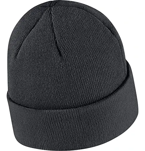 Nike Adult Unisex Stock Cuffed Knit Beanie (Anthracite/White) - NIKE (1)