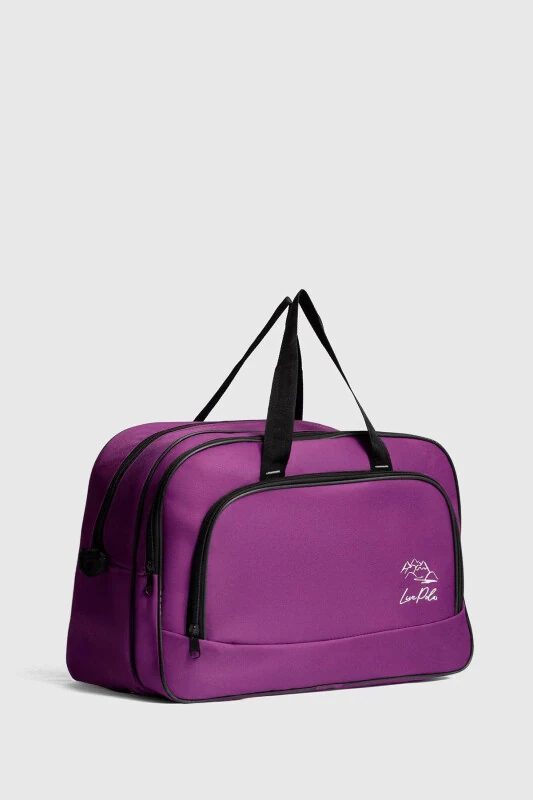 Nil-01 Unısex Havlu Kumaş Hostes Valiz Seyahat Tatil Spor Hastane Çok Gözlü El Ve Omuz Çantası Kabin-LİLA - Fiyaka